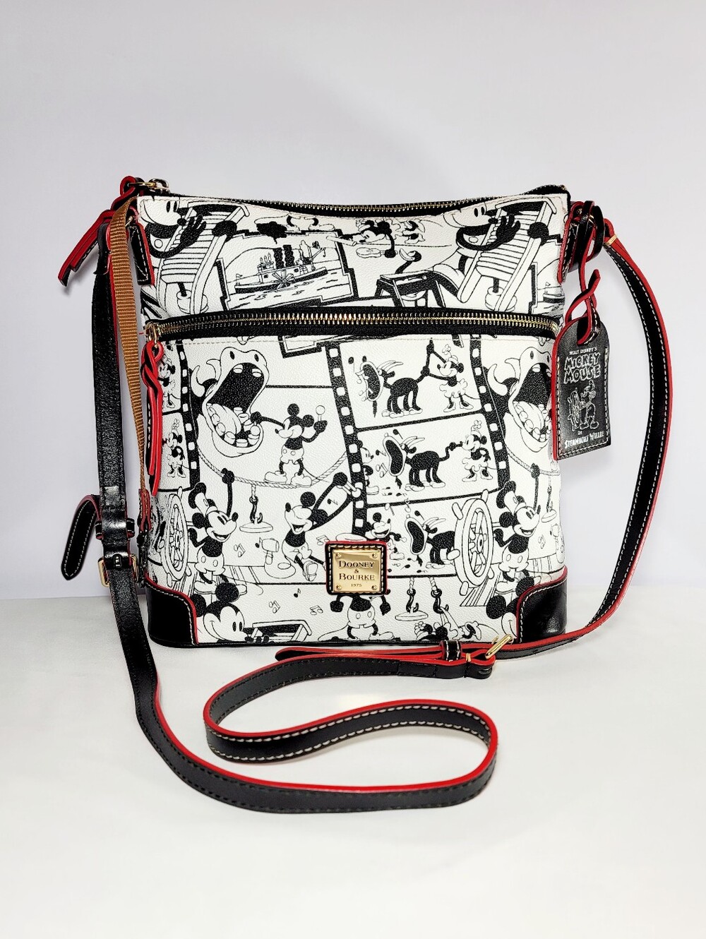 Disney parks x Dooney & Bourke Steamboat Willie Crossbody Bag.